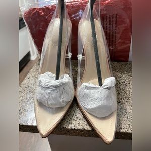 Clear high heels size 6